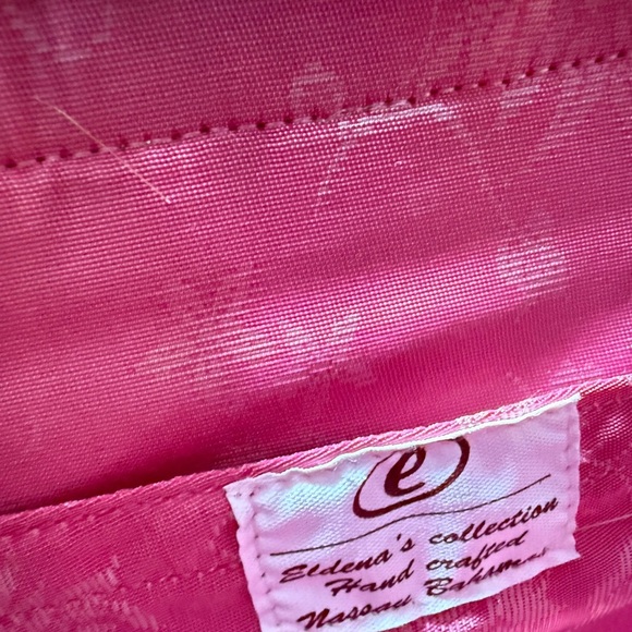 Straw Tote Bag with Red Accents - Picture 6 of 10